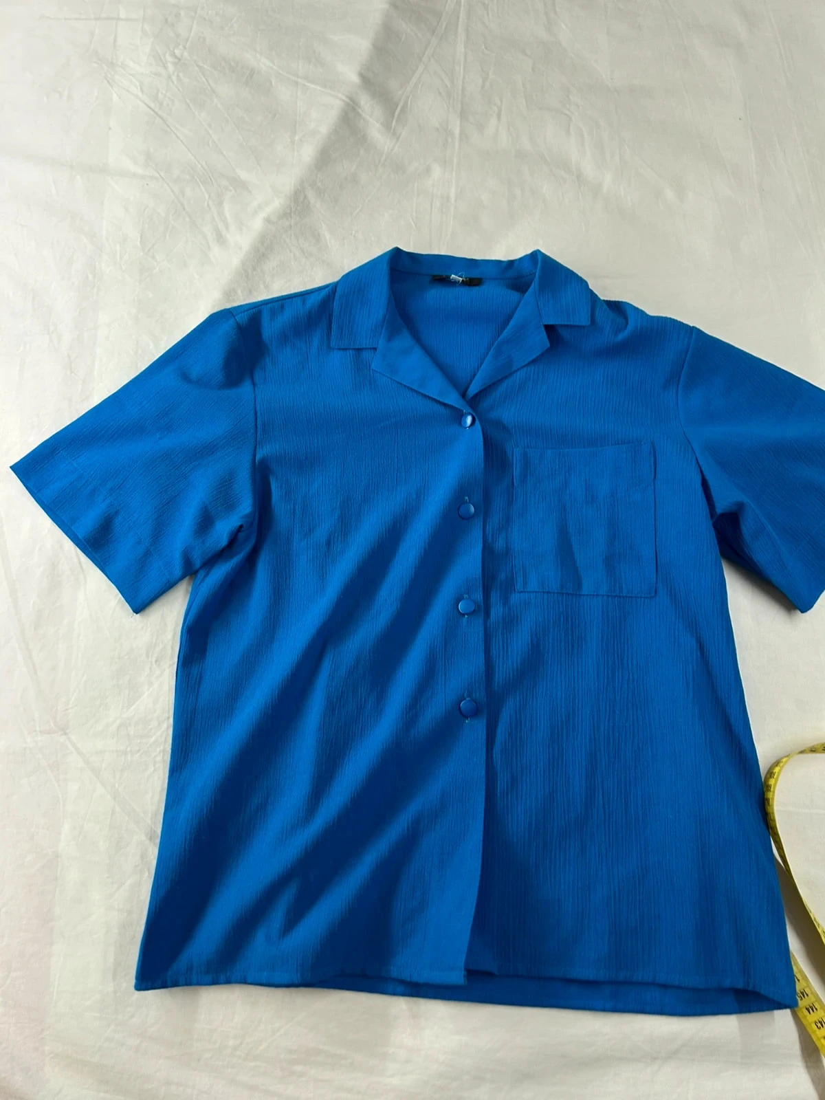 Chemise bleu unie à manches courtes galerie lafayette